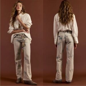 Free People Geranium Slouchy Straight Jeans- 29
